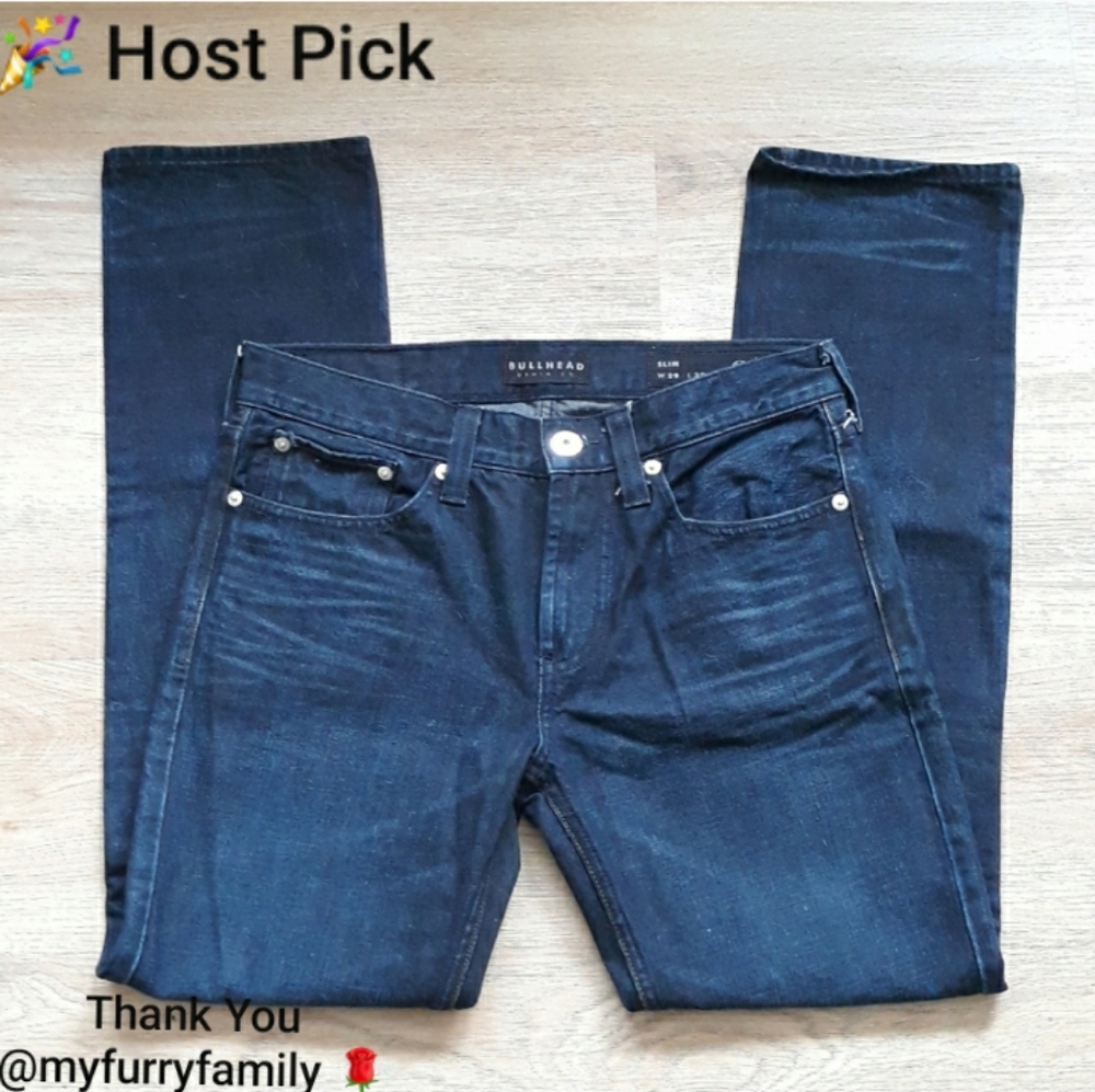 Bullhead Denim Co. Dark Indigo Slim Jeans W 29" L 30"